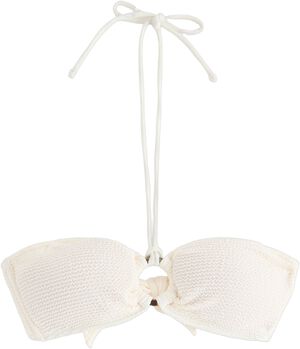 Krøllet bandeau bikinioverdel