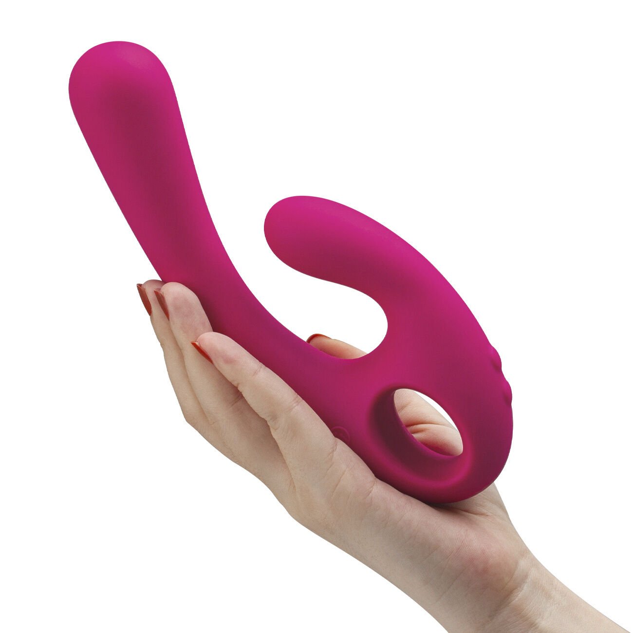 NOMI TANG - FLEX BI BENDABLE DUAL STIMULATION VIBRATOR RED V