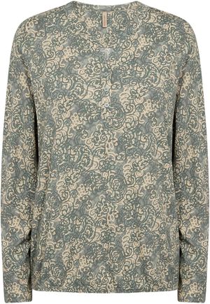 SC-FELICITY AOP 491 Bluse Lysegrøn