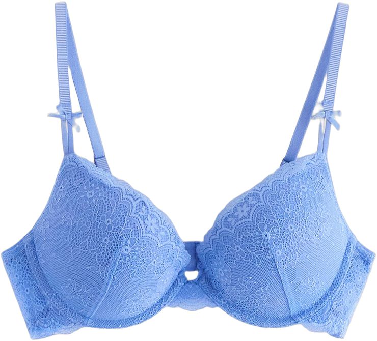 Malva push-up-bh med blonder