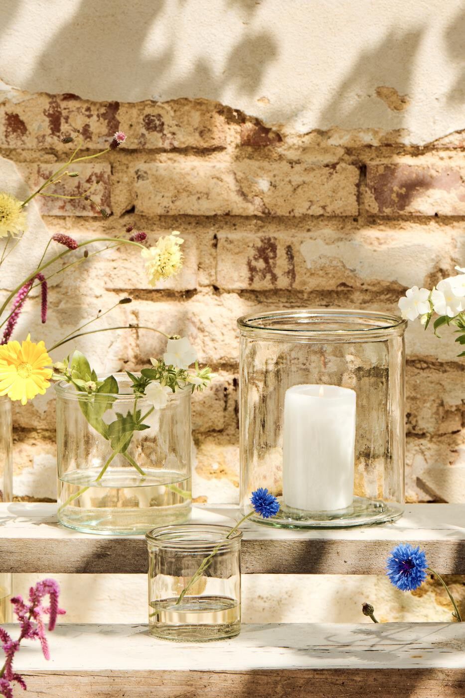 Potte Hannah klart cylinderformet glas