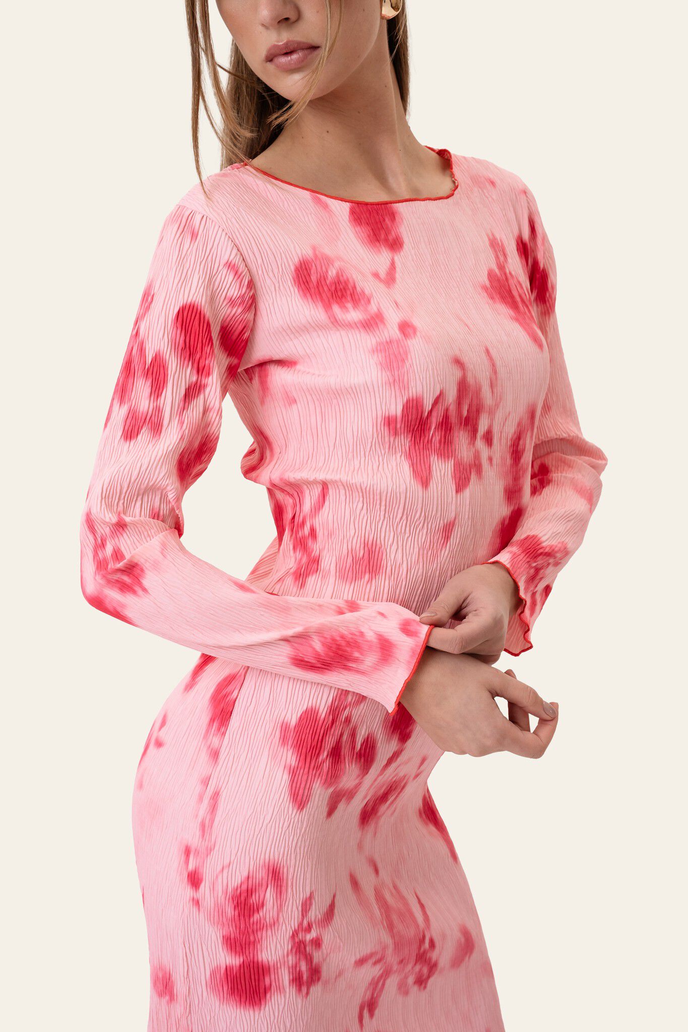 OdaIC Dress - Abstract Pink Flower