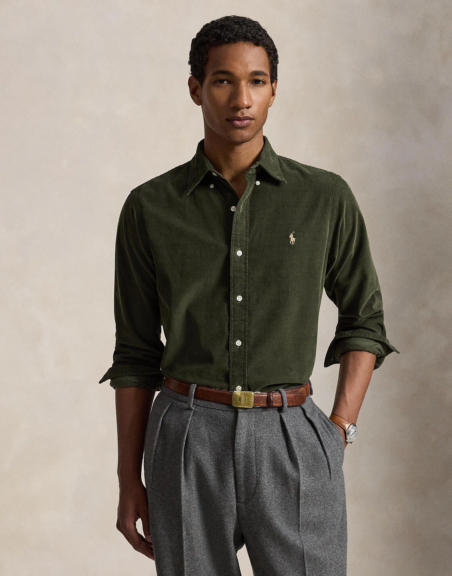 Custom Fit Corduroy Shirt