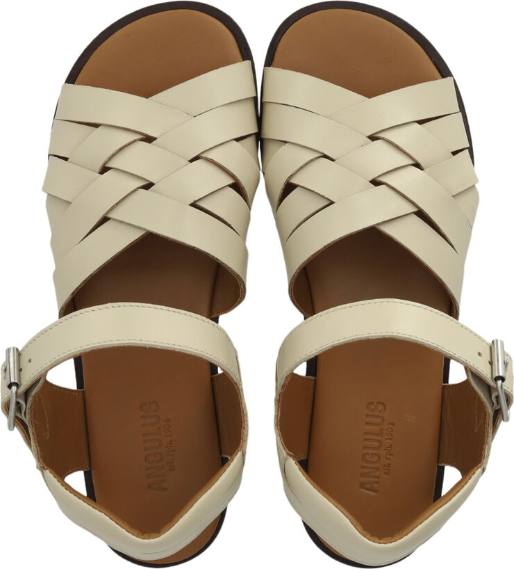 Fletsandal med åben tå og hæl