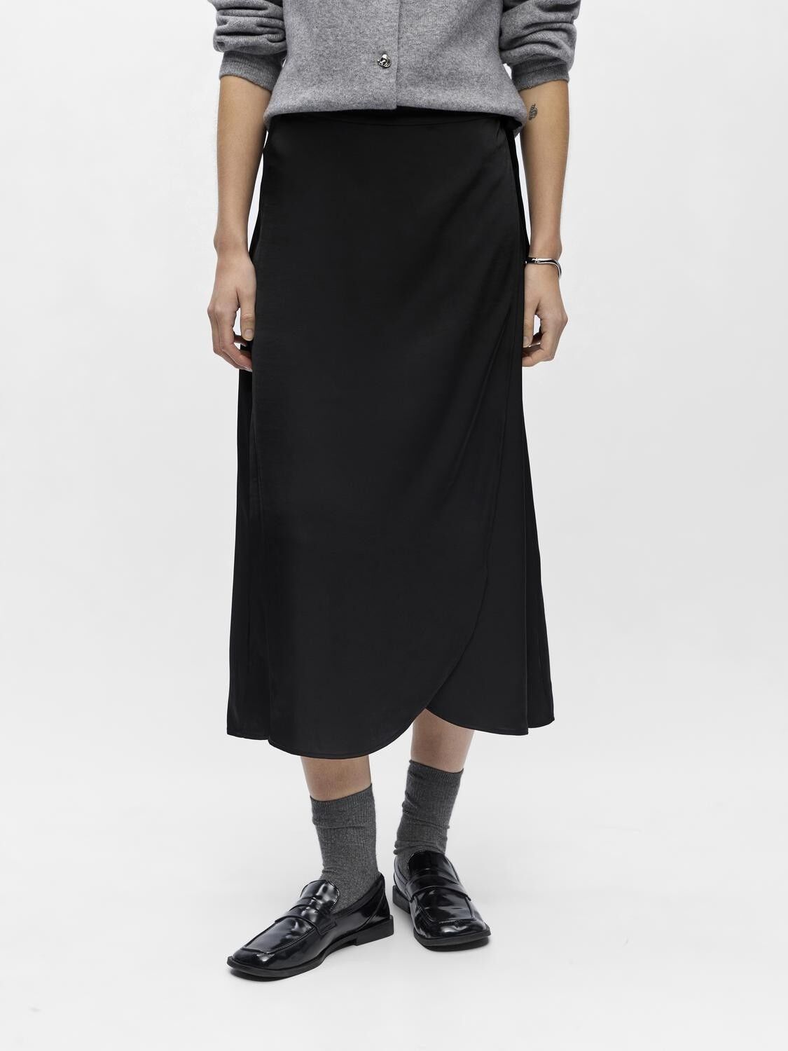 OBJCHILLI MIDI WRAP SKIRT DIV