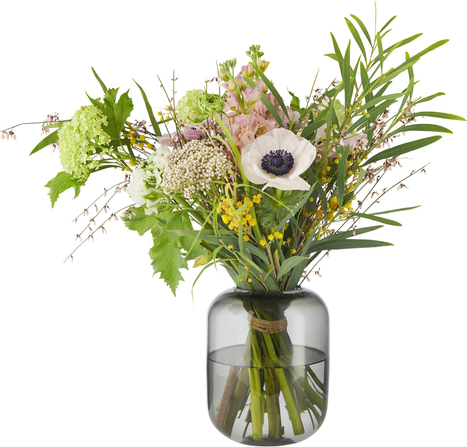 Acorn vase H16,5 Stone