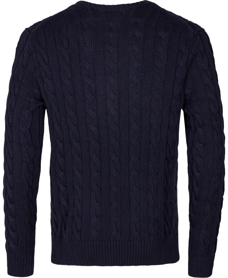 Cable-Knit Cotton Sweater