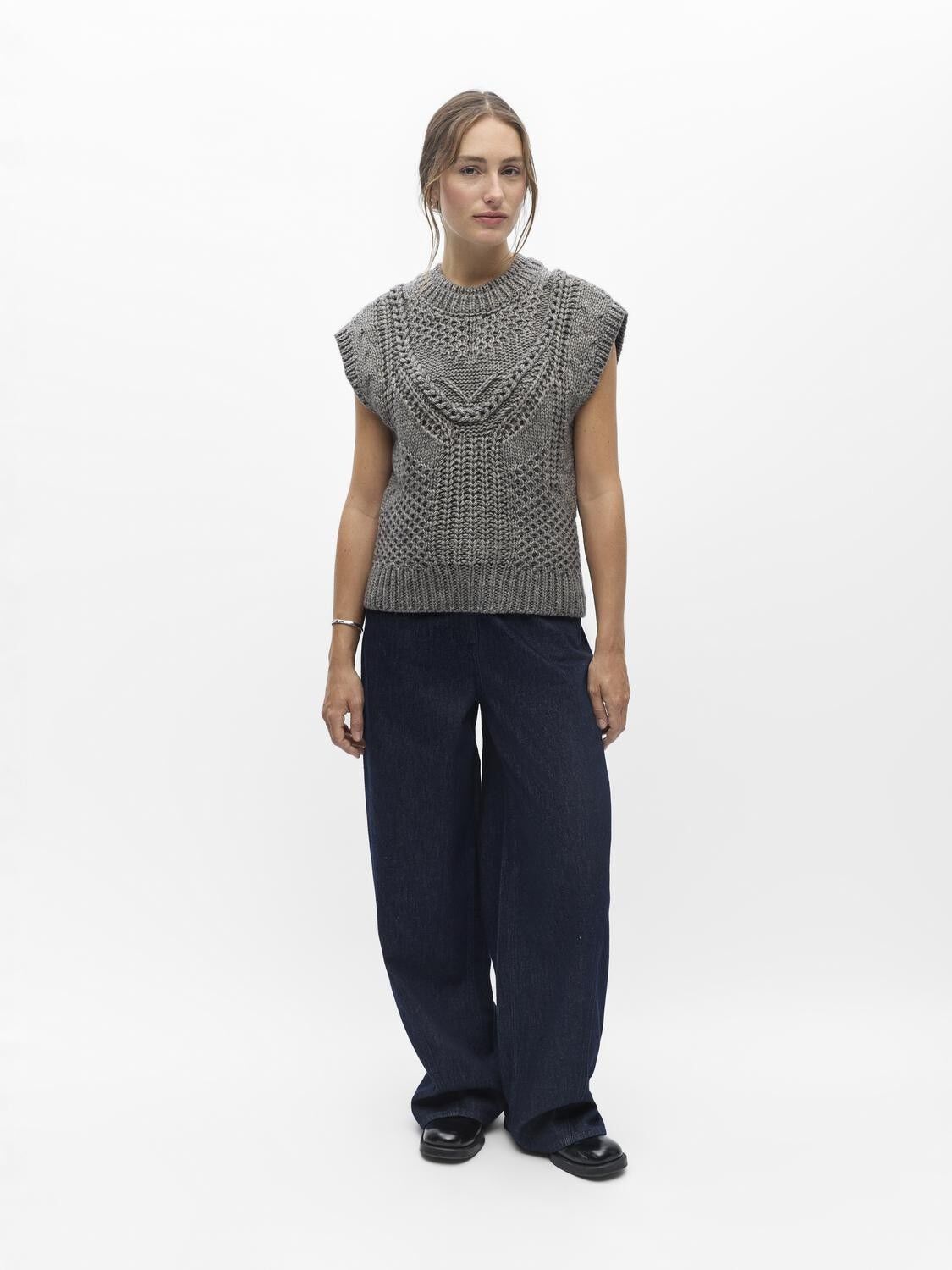 Objhinna S/L Re Knit Vest 146