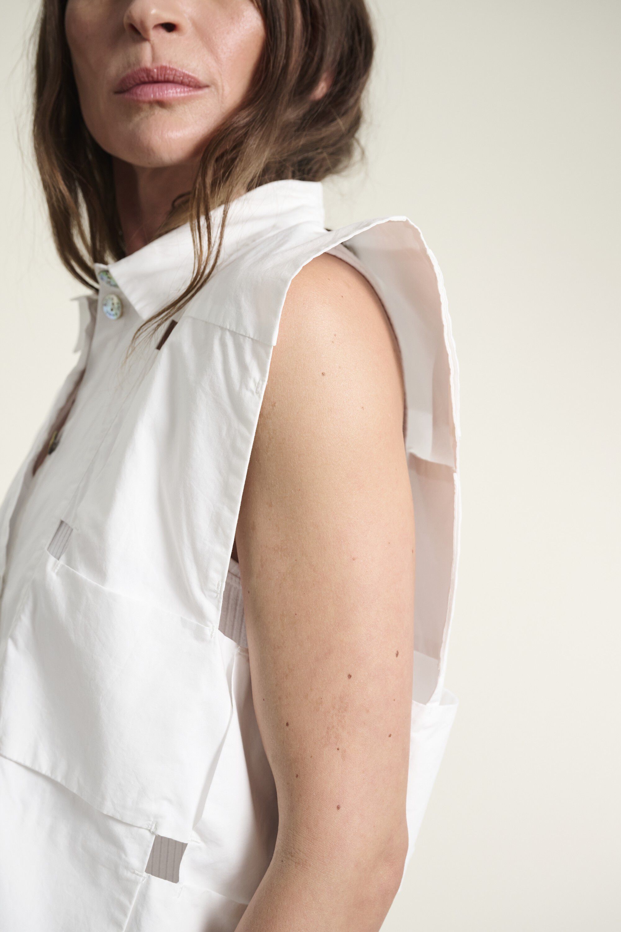 Kami cotton kort skjorte