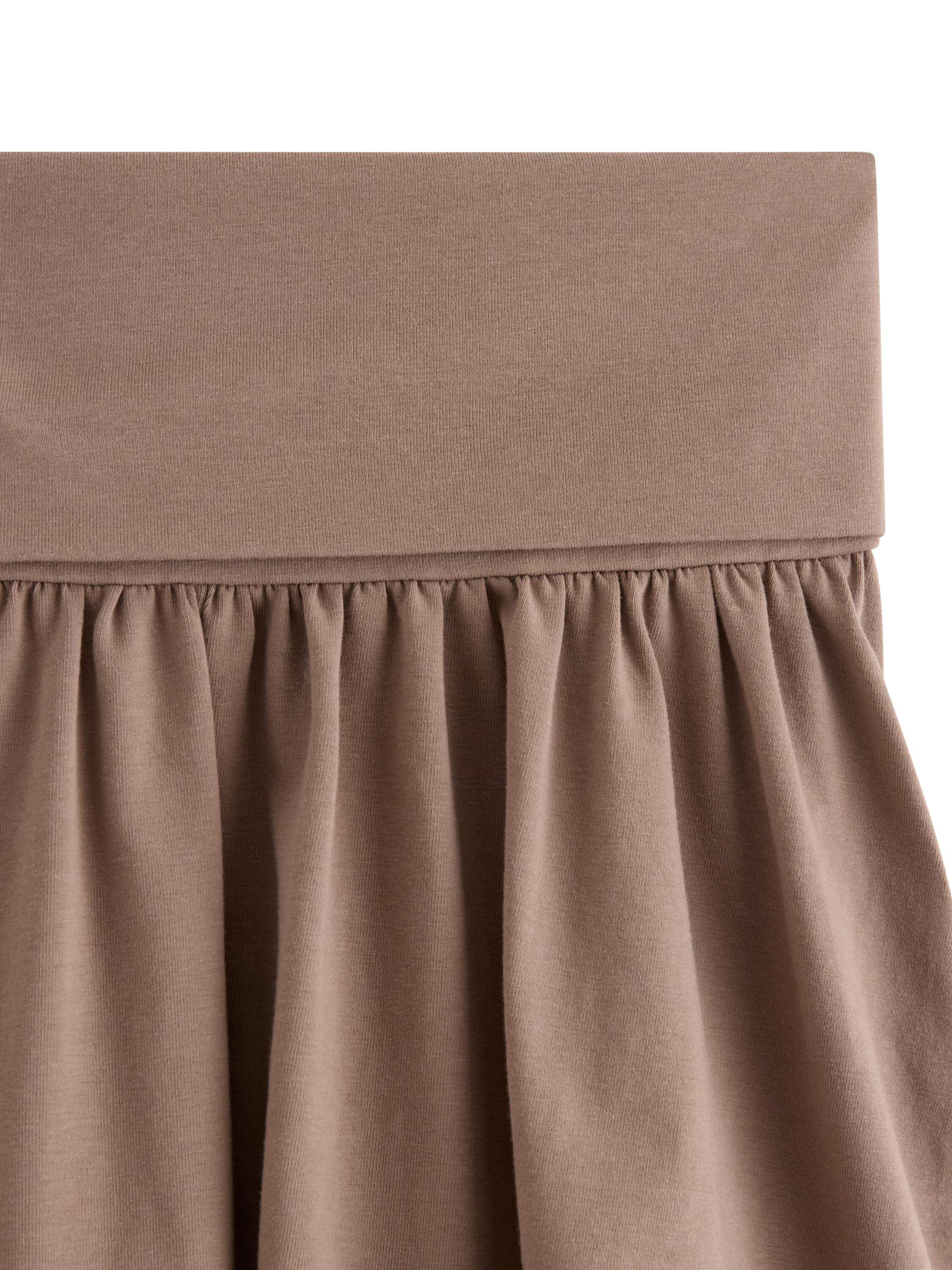 Jersey skirt with wide, foldable wa