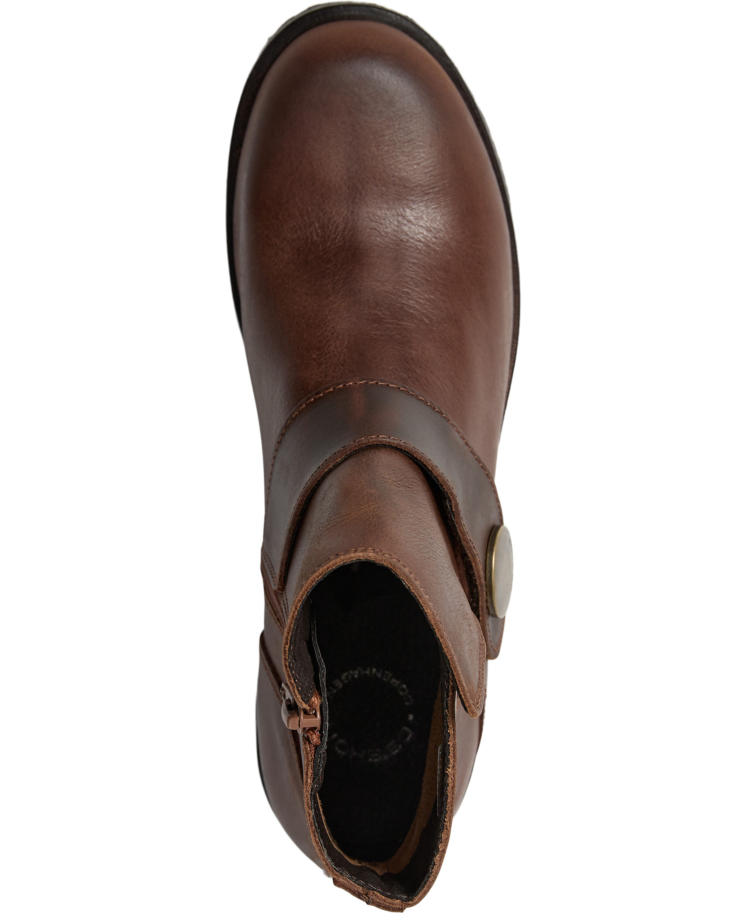 CASFREJA Low Biker Boot Pull Up Leather