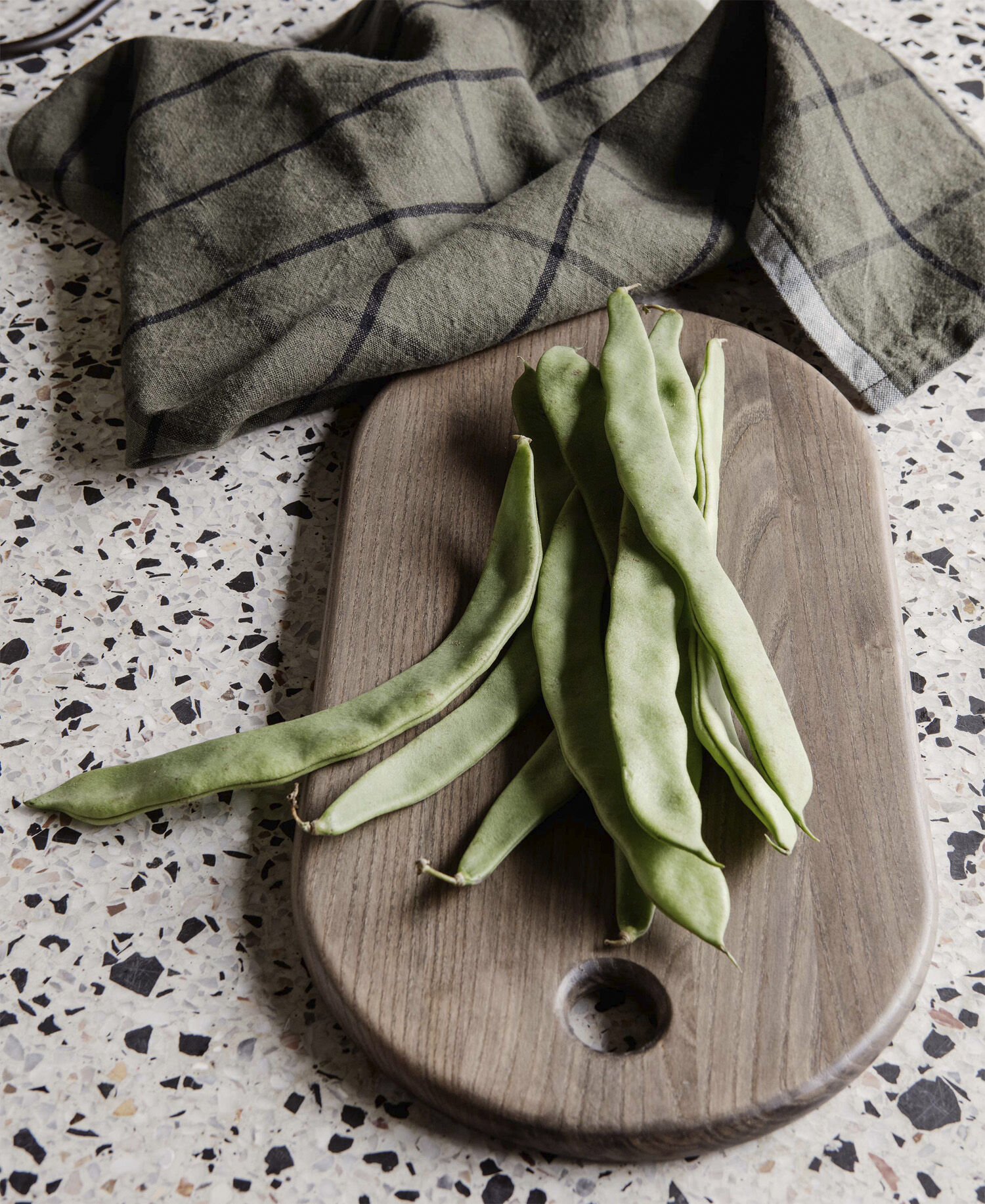 Hale Tea Towel - Green/Black