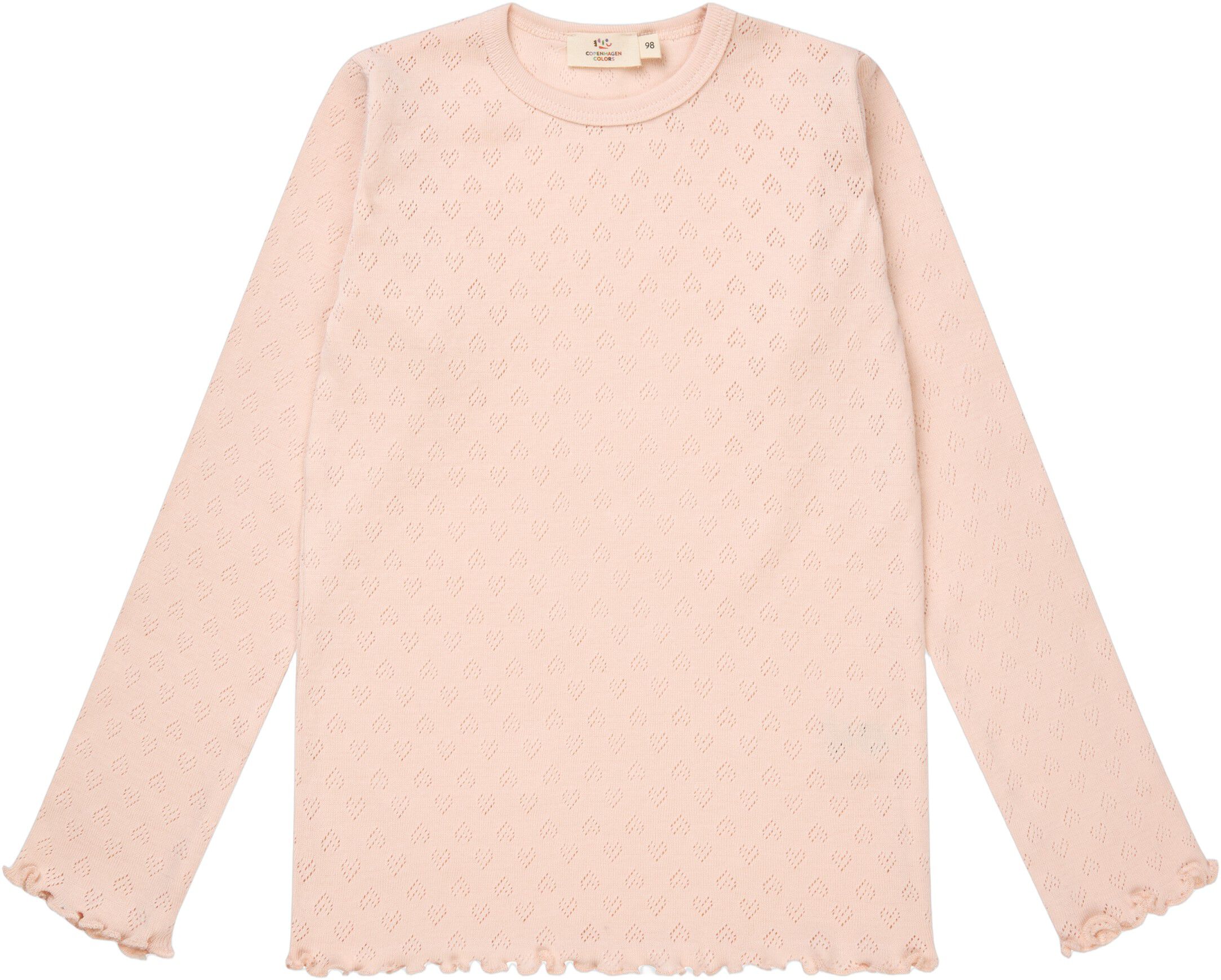 POINTELLE HEART LS TEE