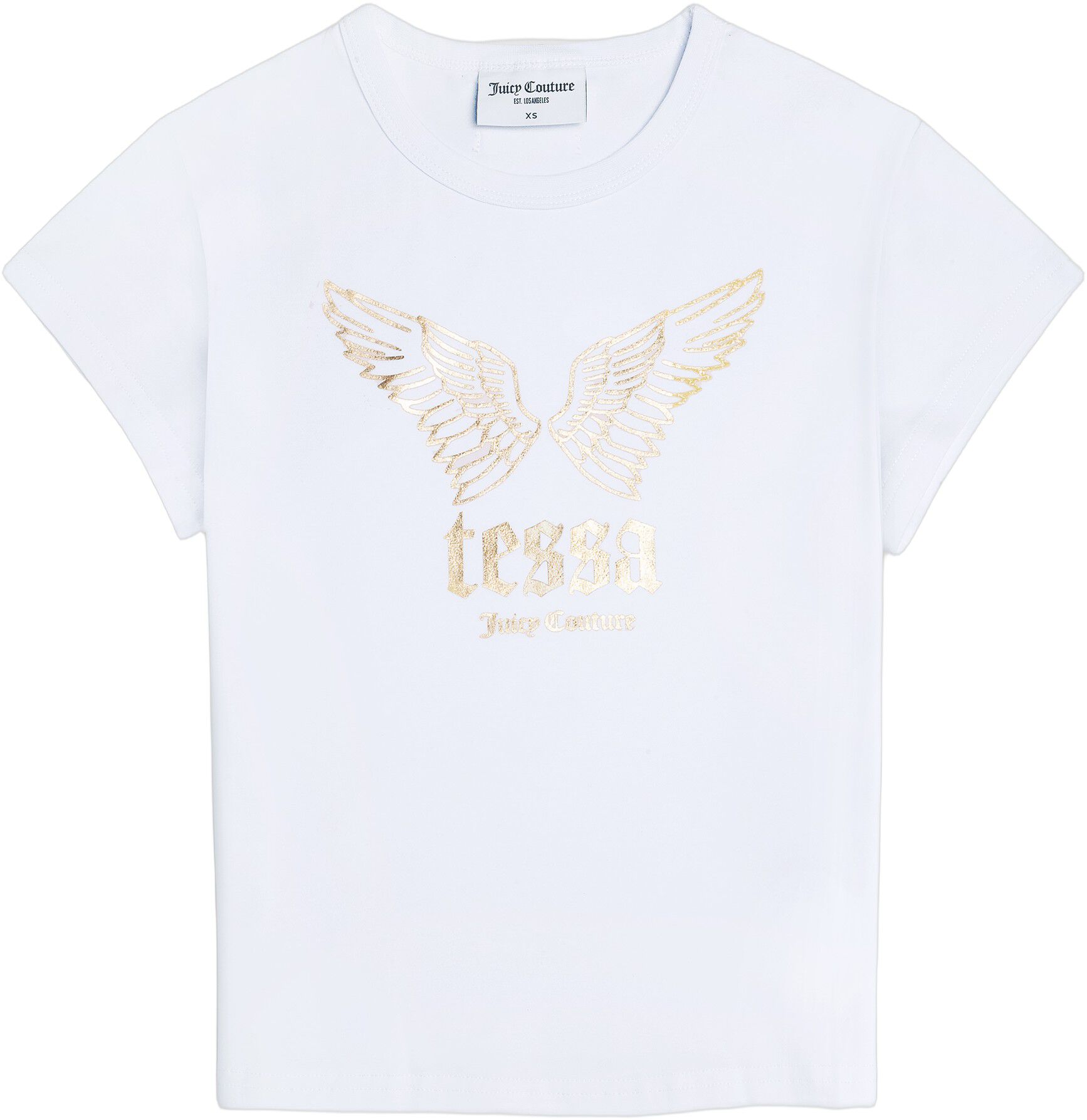 Tessa x Juicy - baby tee m. guld vinger