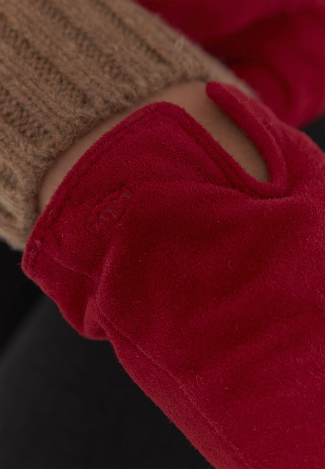 MJM Glove Aida W Sheep Suede Red
