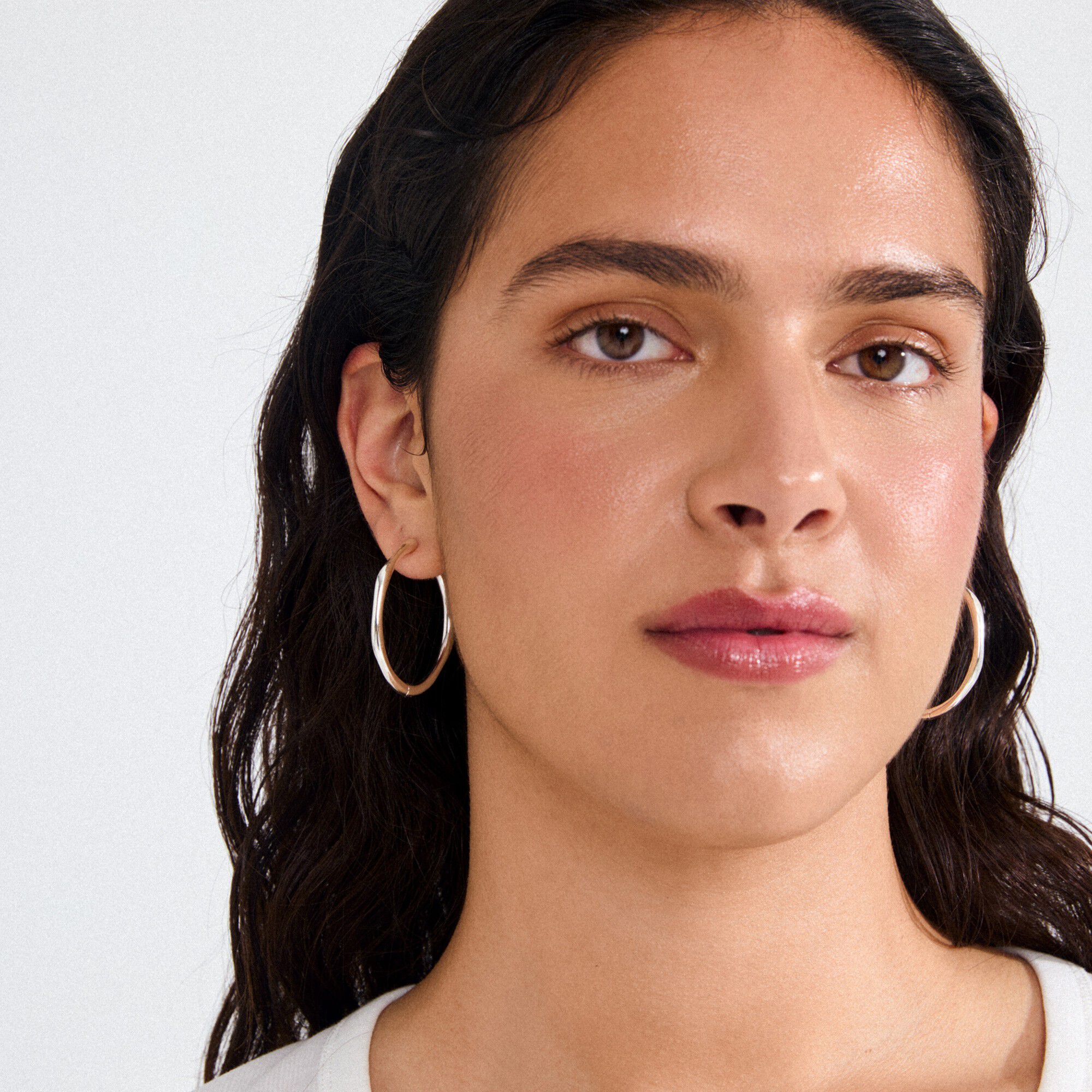 HAZE hoop earrings silver-plated