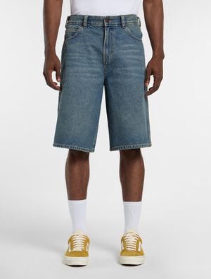 958 13 INCH LOOSE SHORT JEANS KHAKI