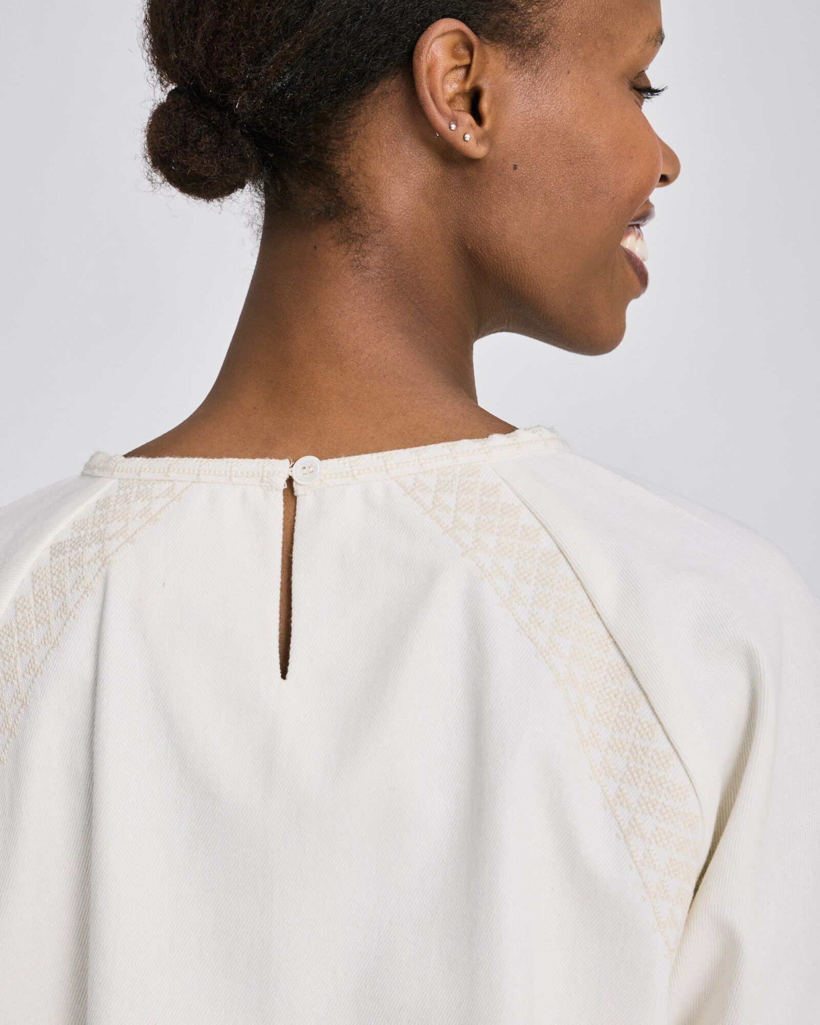 Angie S/S Cotton Twill Blouse