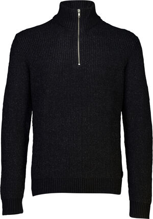 Stand-up collar knit