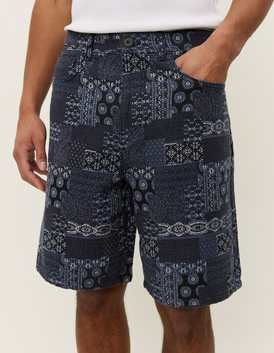 Ryder Contrast Jacquard Shorts