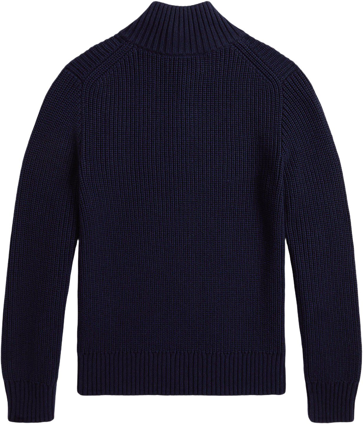 Cotton Quarter-Zip Sweater