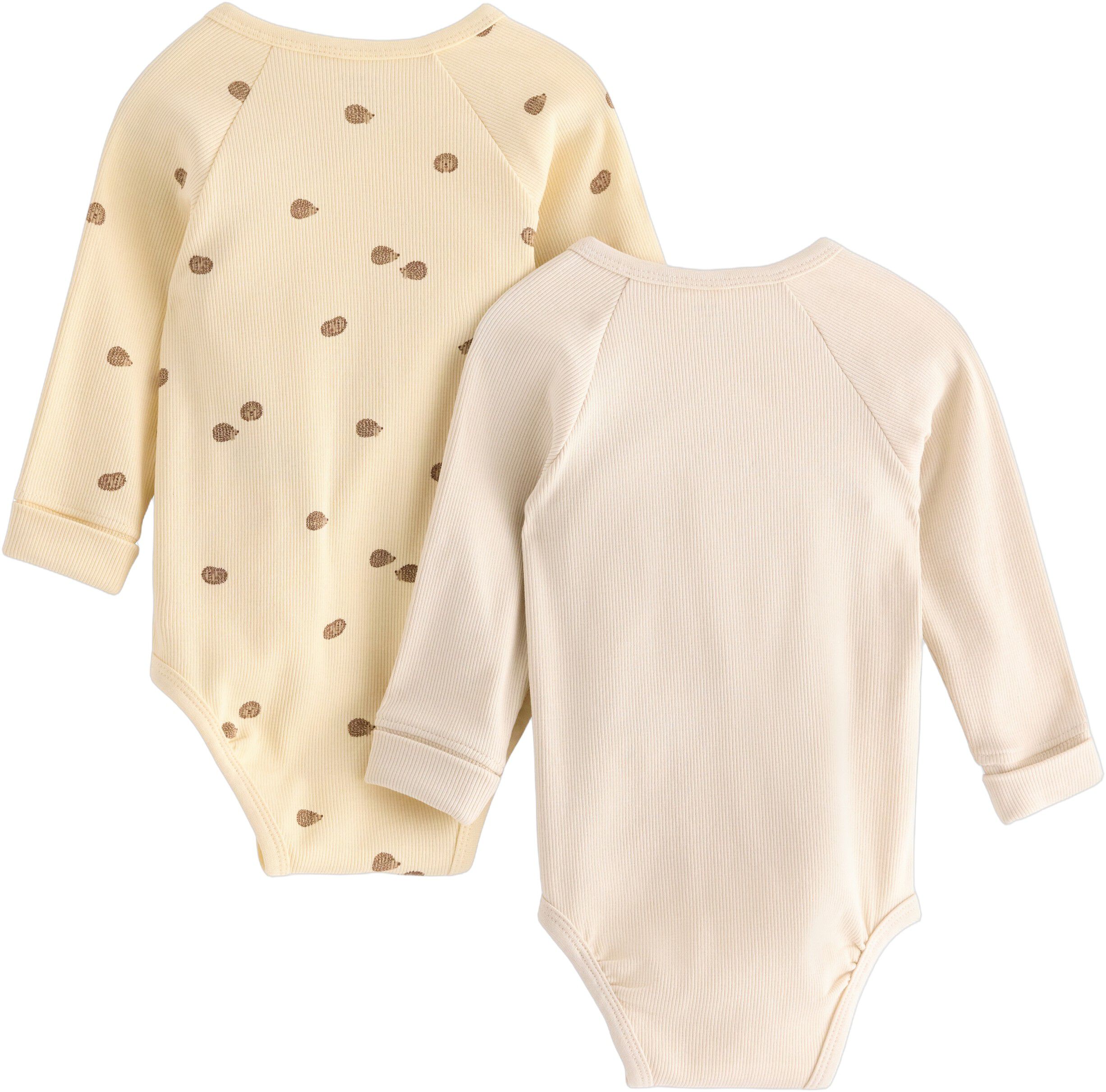 Ribbed wrap bodysuits in soft and s