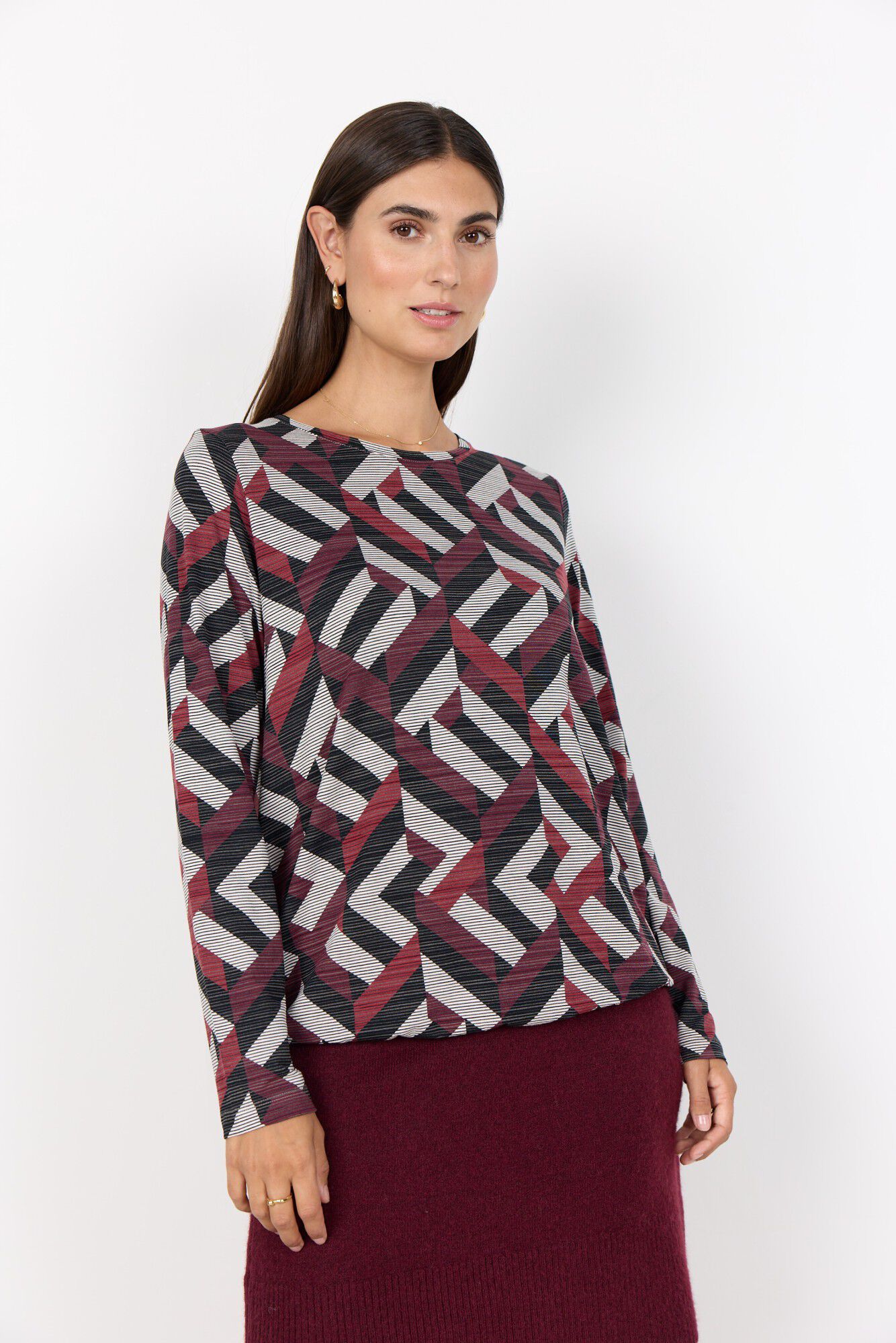 SC-GALINA 64 Bluse R&oslash;d