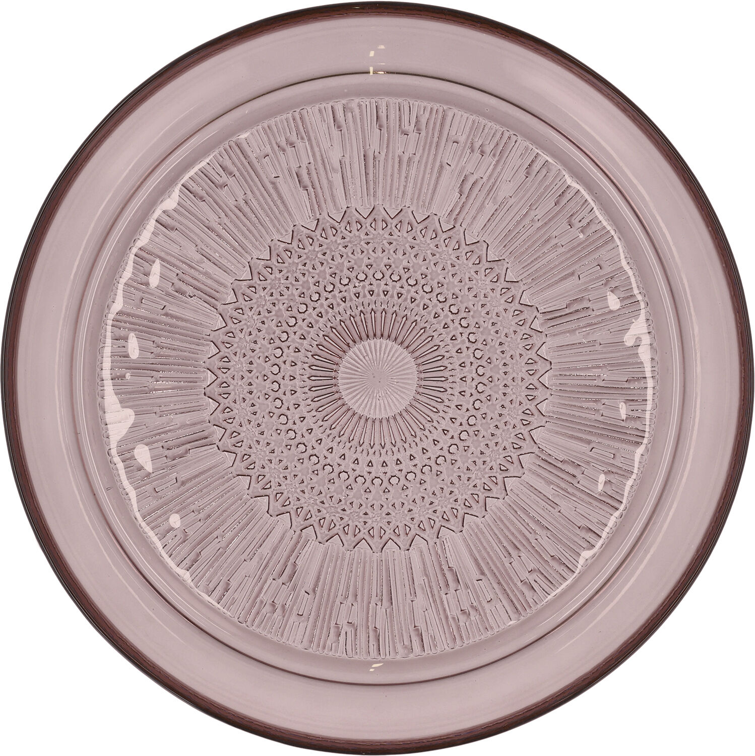Glasstallerken Kusintha 25 cm Pink