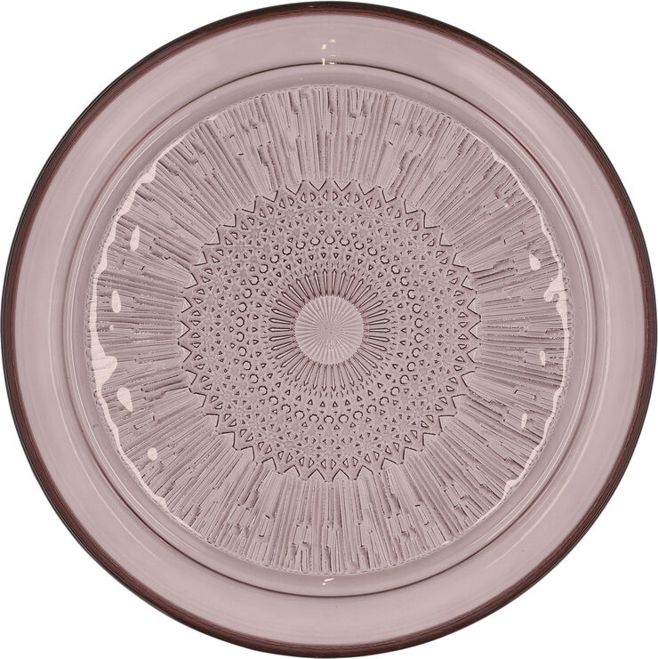 Glasstallerken Kusintha 25 cm Pink