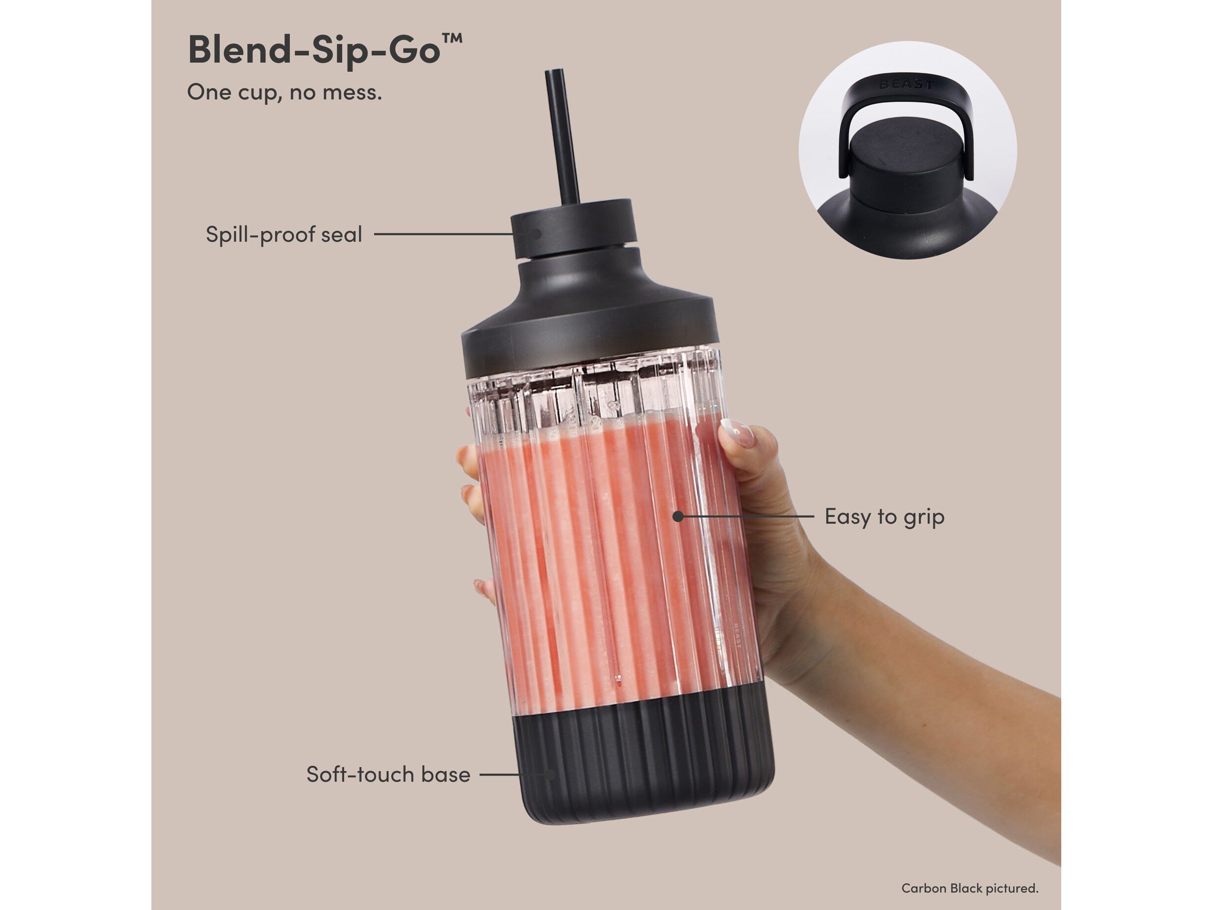 Blender Mega Plus 1200 Carbon black