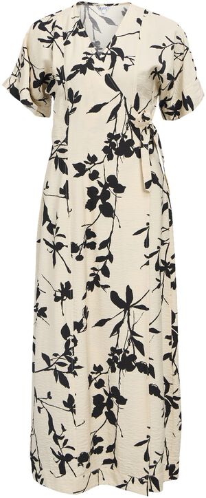 OBJJACIRA S/S RE LONG WRAP DRESS NO