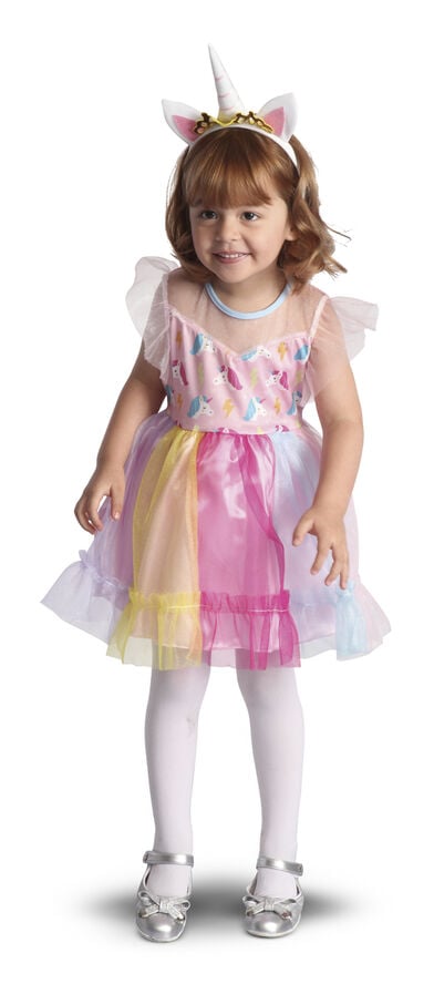 4-GIRLZ MINI UNICORN 104c3-4 ÅR. mHÅRBØJLE & KJOLE