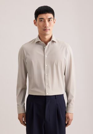 Performance shirt Slim 1/1 Kent-Collar Print