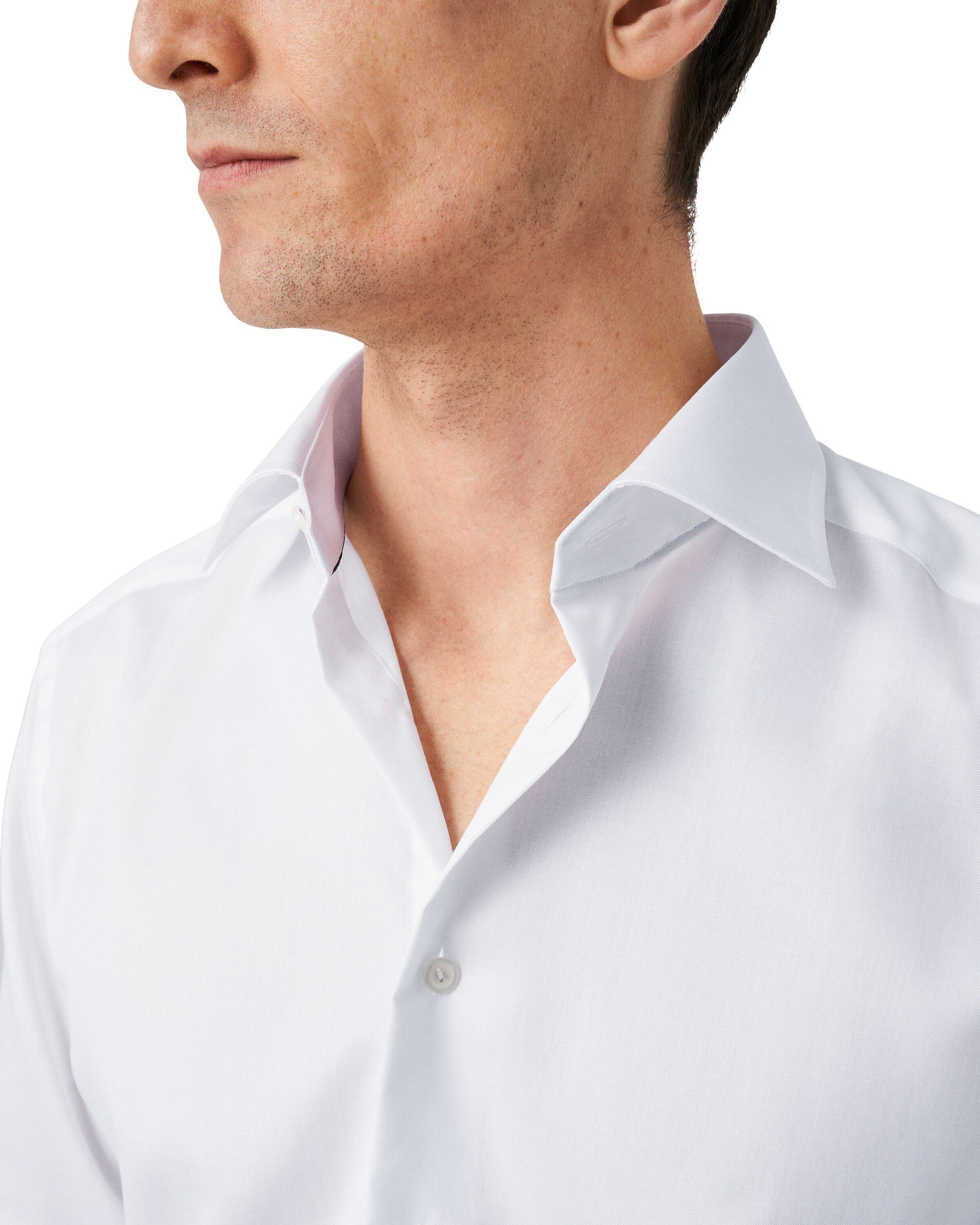 Light Blue Signature Twill Shirt French Cuffs - Contemporary Fit