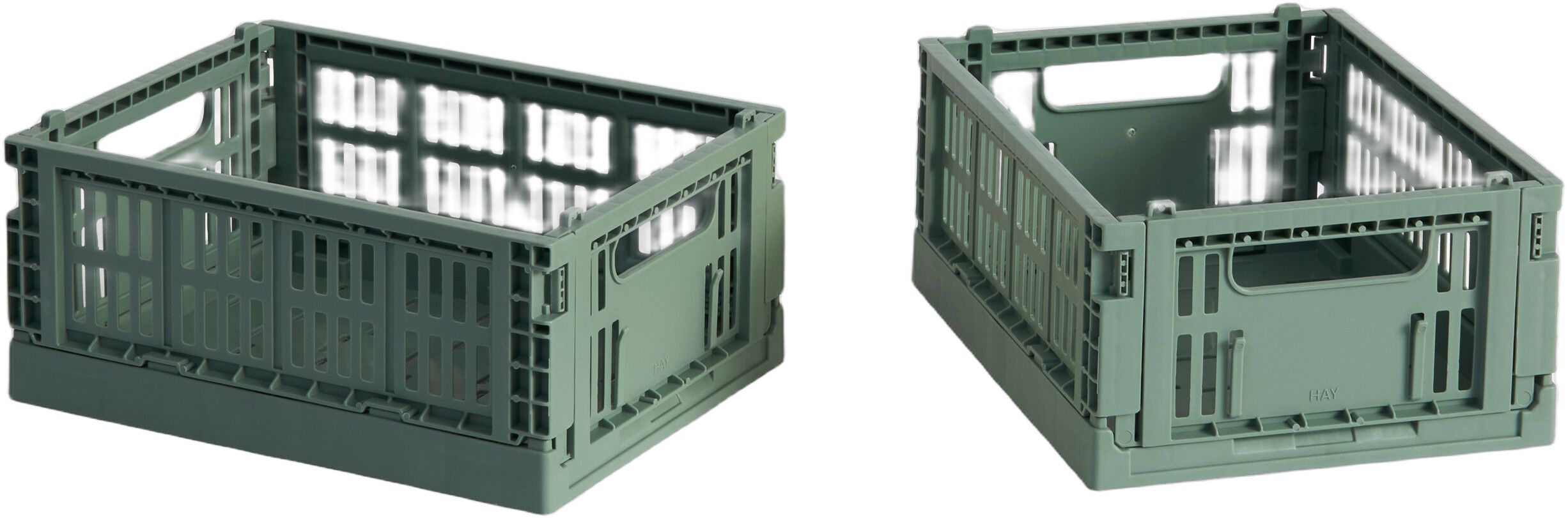 HAY Colour Crate Mini-Set of 2-Warm grey