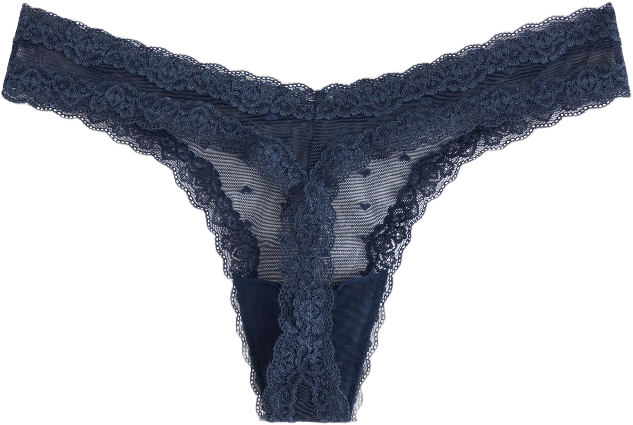 Stringtruse i myk blonde med lav mi