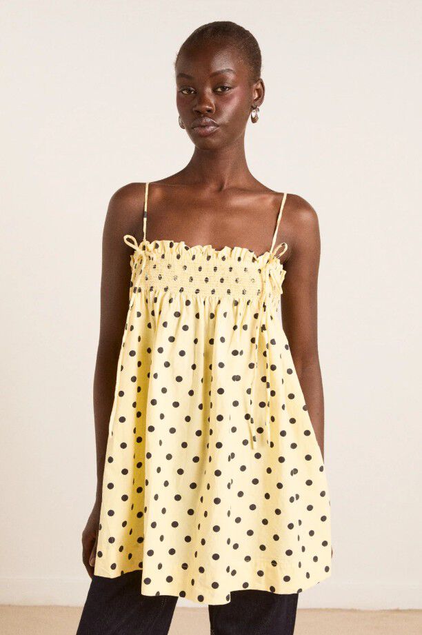 LILO MINI DRESS- BUTTER SPOT