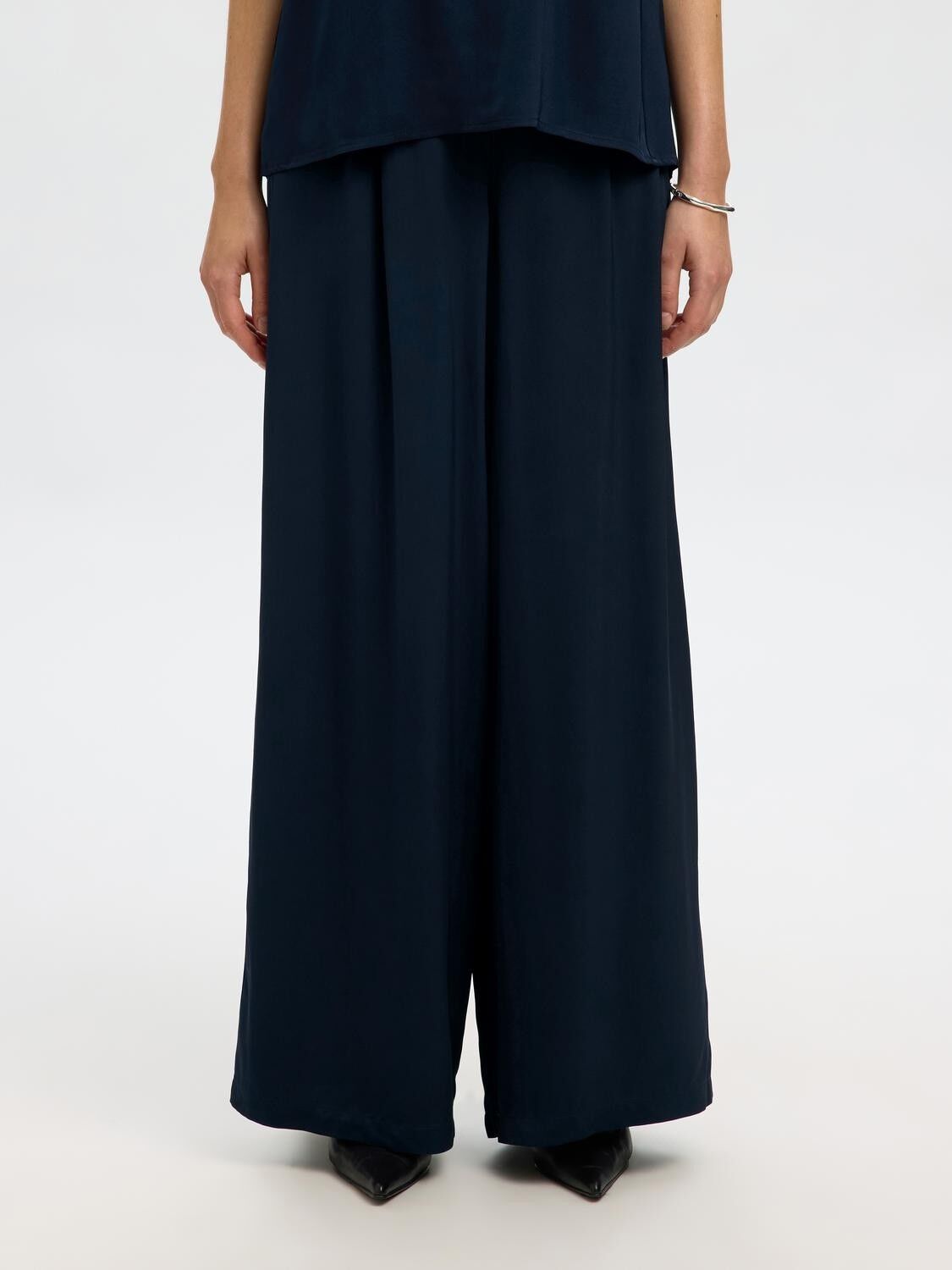SLFLEONORE HW WIDE PANT B