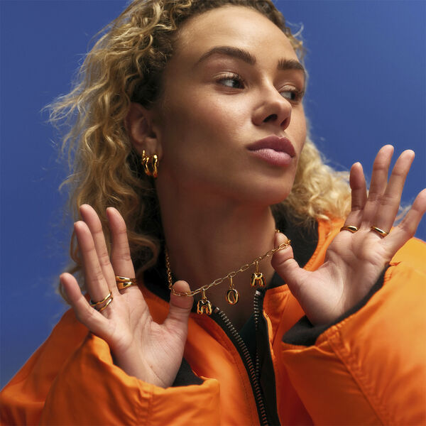 Puffer Letter Charm - M