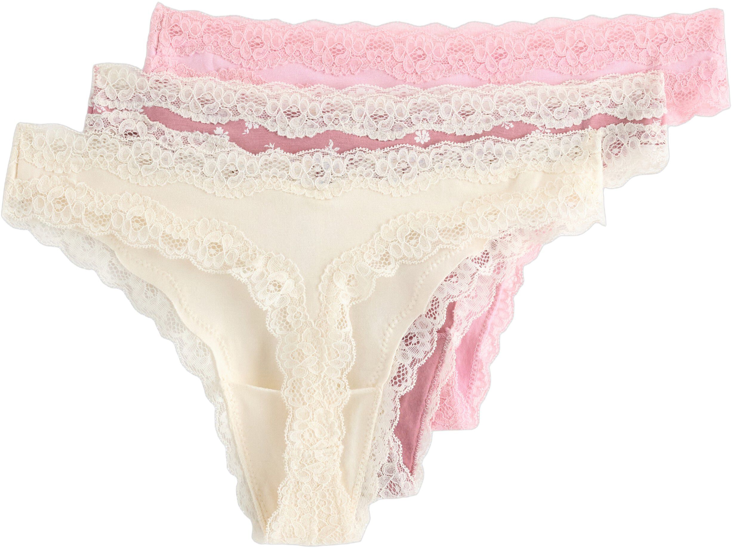 3-pakning stringtruser med vanlig m