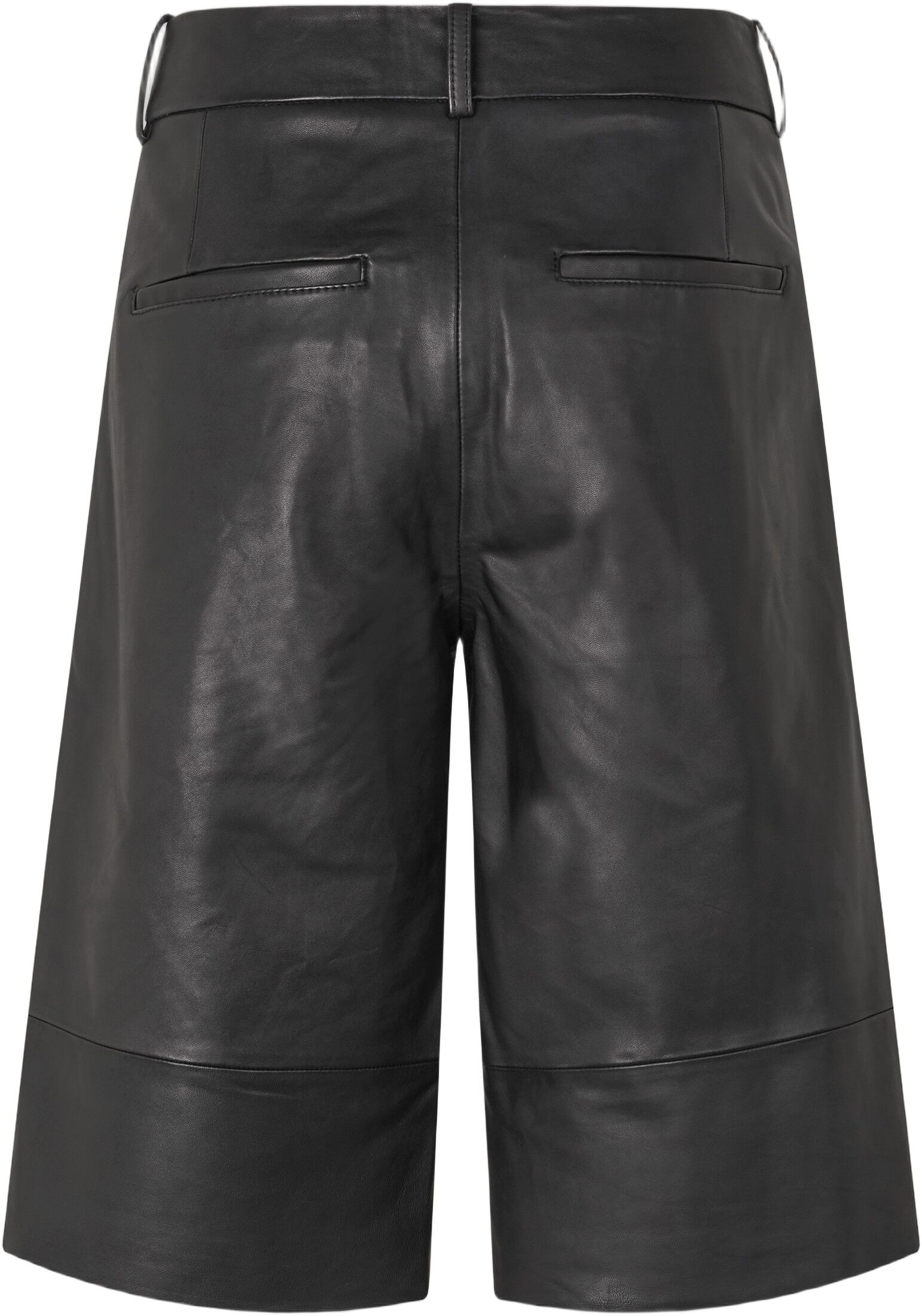 Letho Leather Long Shorts