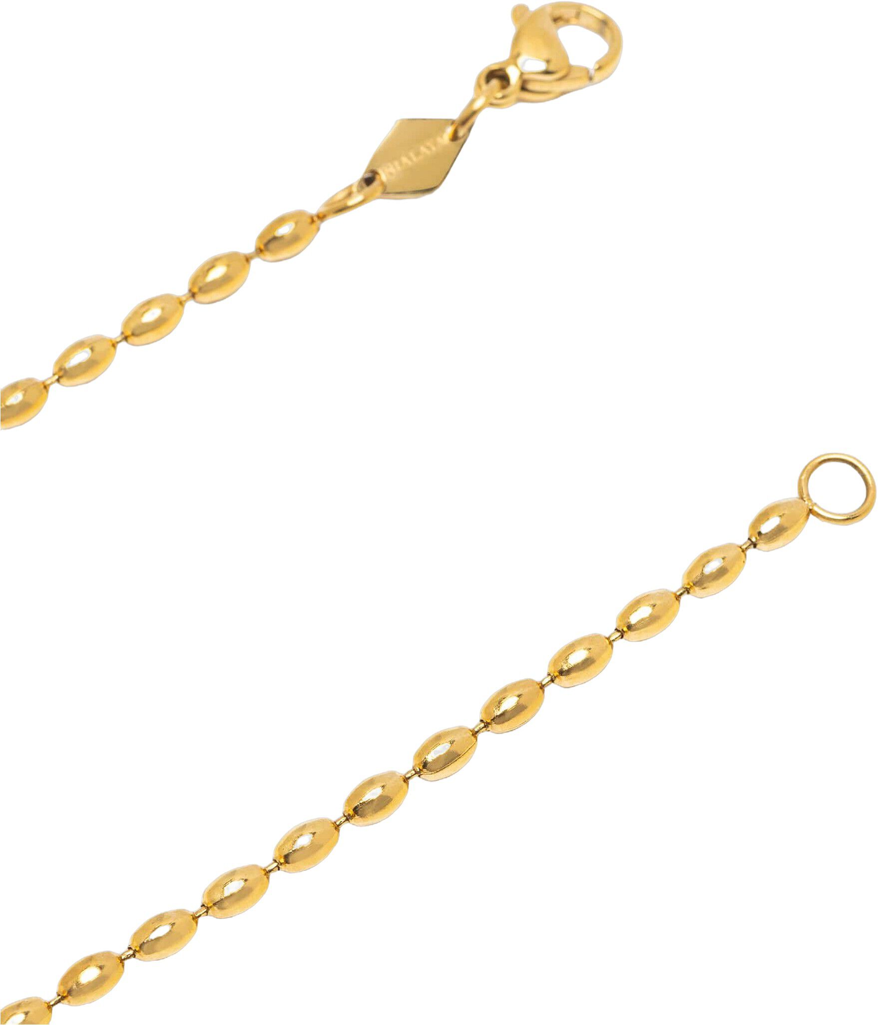 Gold Evil Eye Beaded Chain Necklace
