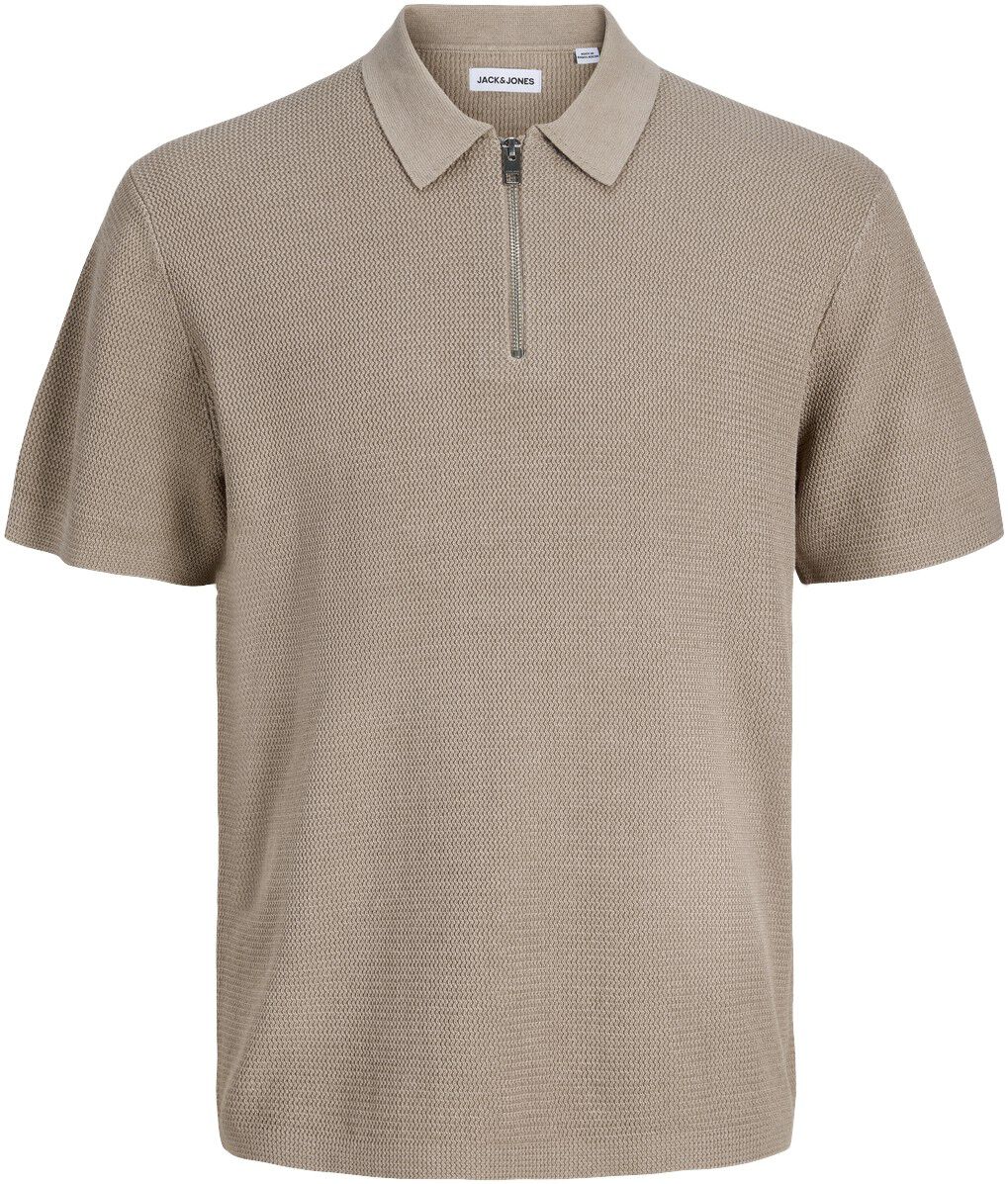 JJMAX KNIT ZIP POLO SS JNR