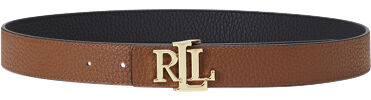 Logo Reversible Pebbled Leather Belt