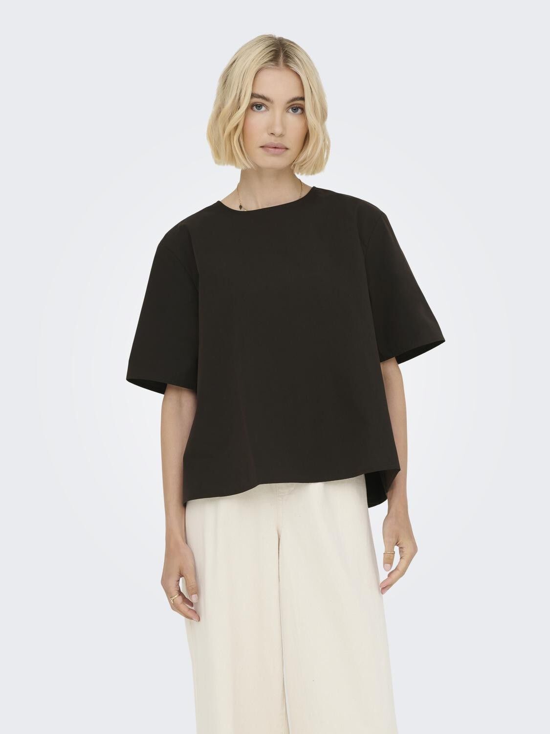 ONLTUVA S/S OPEN BACK TOP WVN