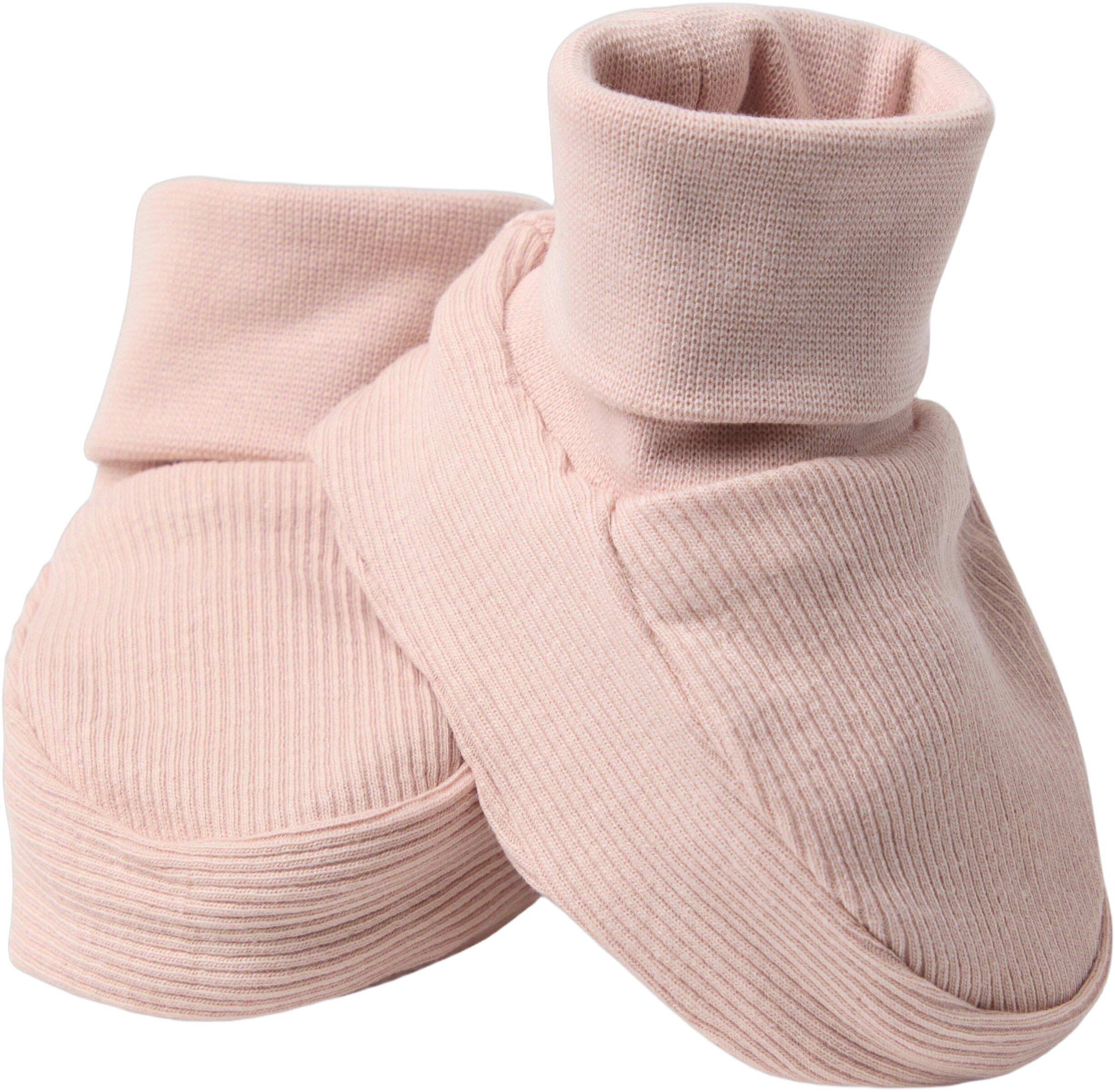 Soft ribbed cotton footies for newb