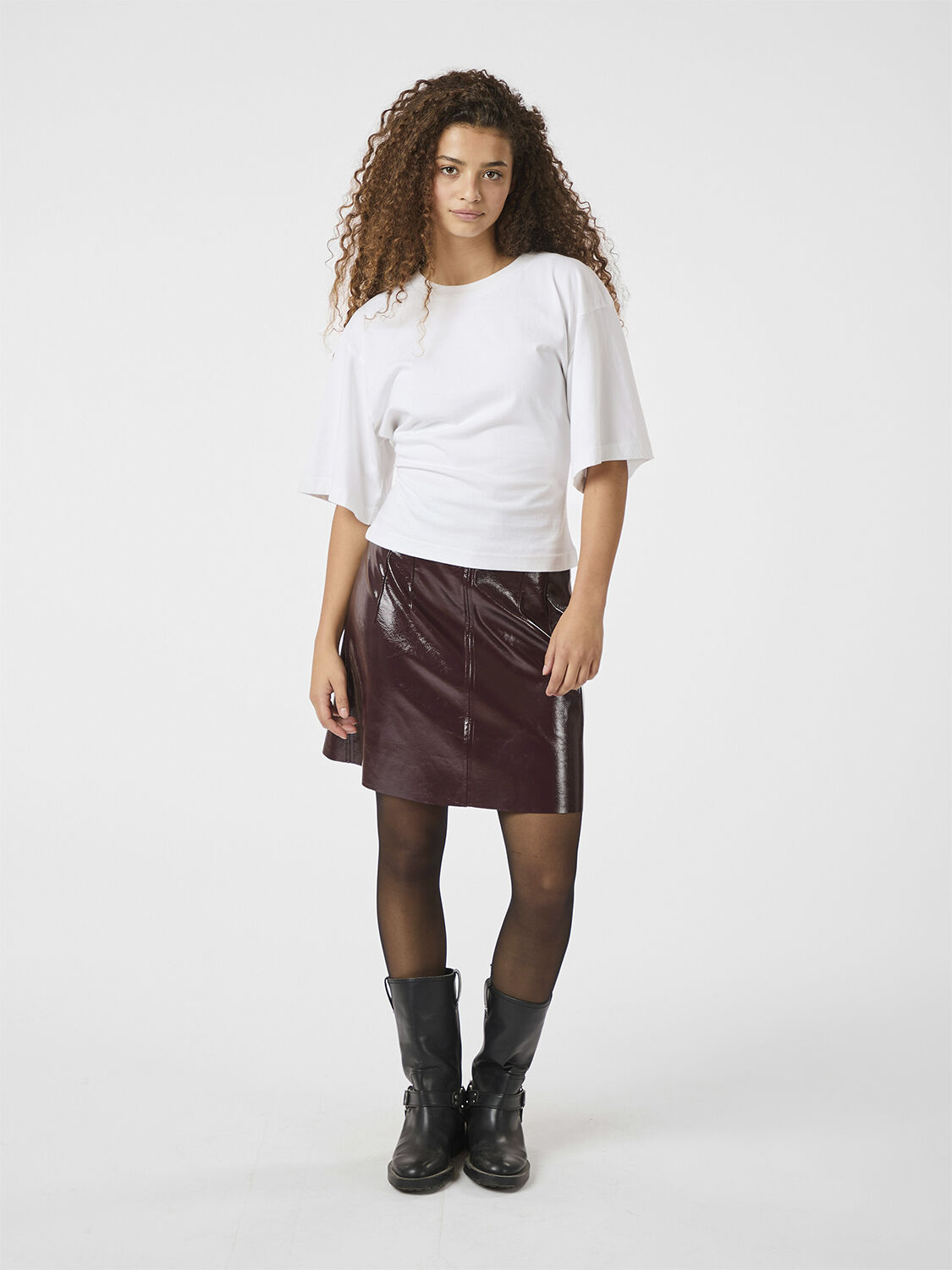 Hemie Patent Skirt
