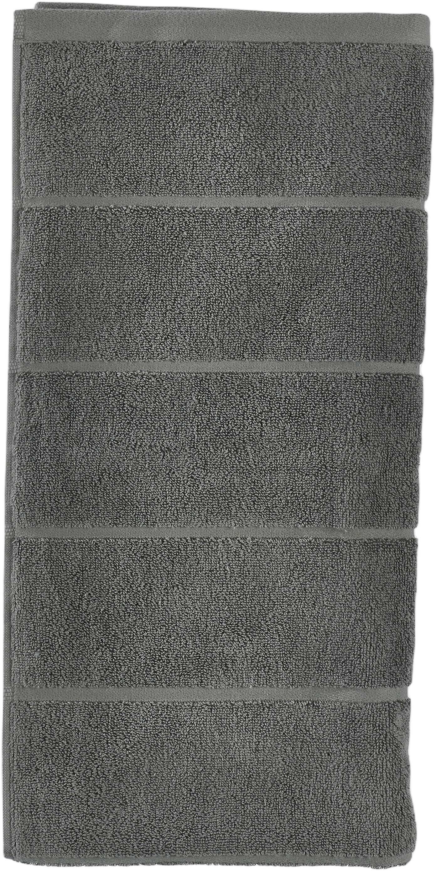 H&aring;ndkle Sauna 50x100 White/Soft Grey/Eucalyptus