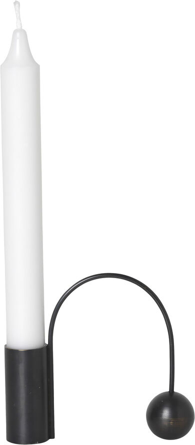 Balance Candle Holder - Black Brass