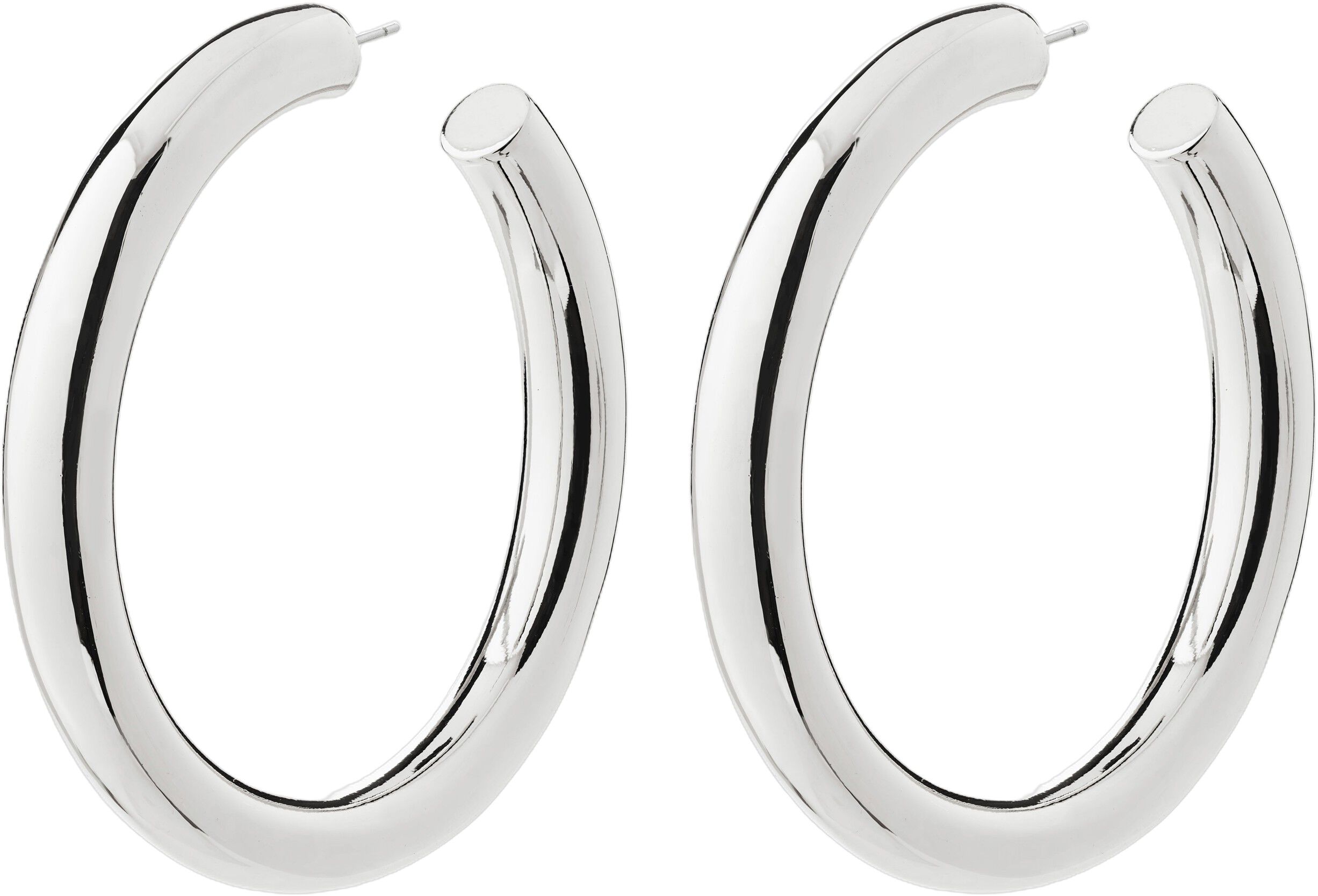 TOVIN hoop earrings silver-plated